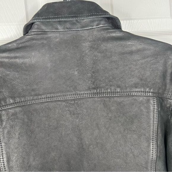 Sz XS Treasure & Bond Leather Button Up Jacket NWT $199 MSRP - Picture 11 of 11
